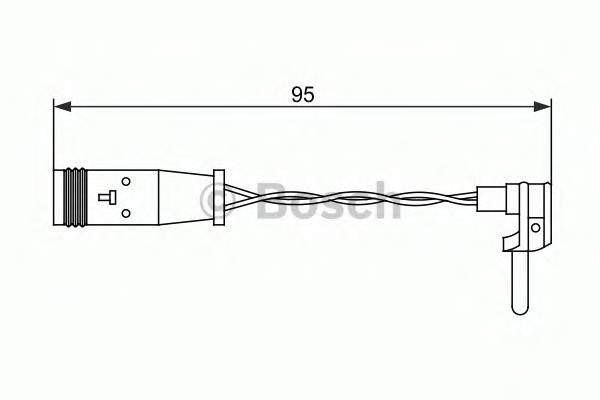 1987473070 Bosch czujnik zużycia klocków hamulcowych tylny