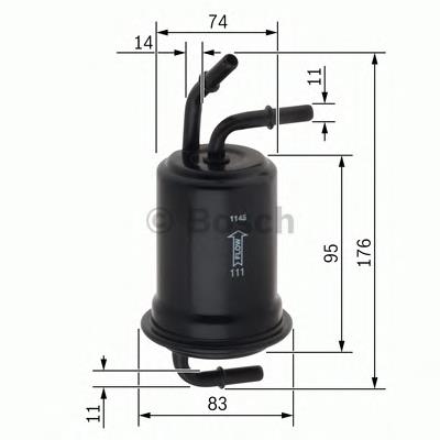 Filtr paliwa F026403012 Bosch