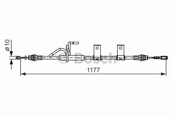 Linka hamulca ręcznego tylna lewa Blue Print ADA104627 cena, od 43,71 USD