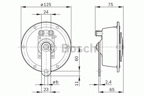 Sygnał dźwiękowy (klakson) BMW 5 kombi (E34) (1991 - 1997) cena, od 102,21 USD