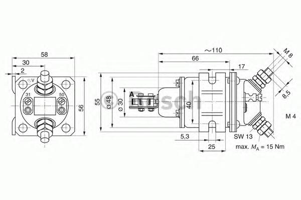 Elektromagnes rozrusznika Iveco 504287310 cena, od 46,73 USD