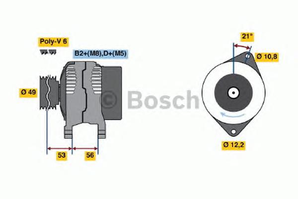Alternator 51859642 Fiat/Alfa/Lancia