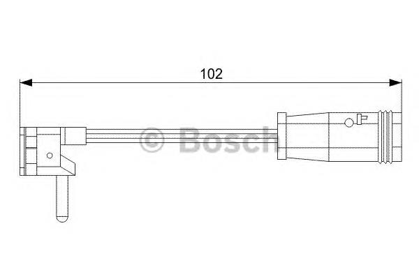 1987473019 Bosch czujnik zużycia klocków hamulcowych przedni lewy