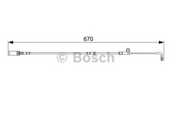 1987473002 Bosch czujnik zużycia klocków hamulcowych przedni