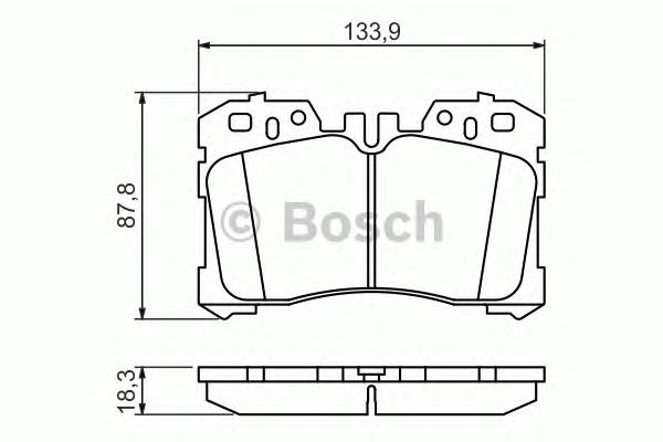 0 986 494 423 Bosch klocki hamulcowe przednie tarczowe