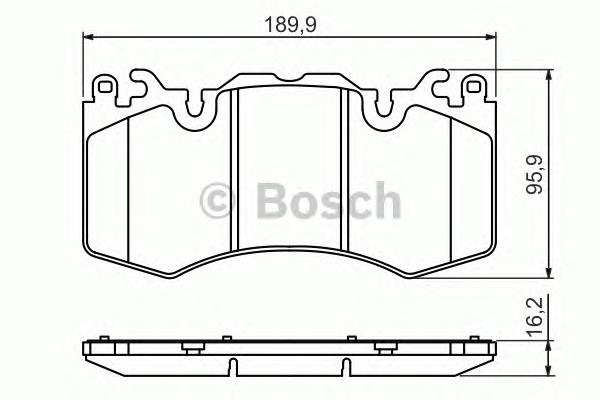Do koszyka 0986494440 Bosch Klocki hamulcowe przednie tarczowe