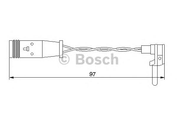 1987474966 Bosch czujnik zużycia klocków hamulcowych tylny