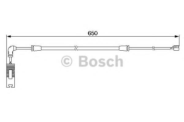 1987474960 Bosch czujnik zużycia klocków hamulcowych przedni