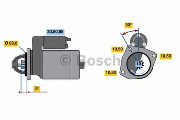 Rozrusznik 0001231035 Bosch