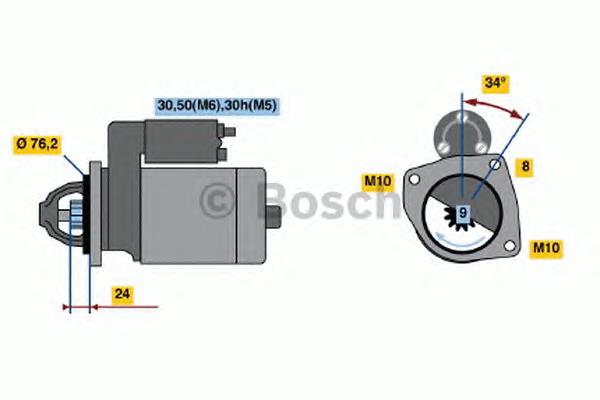 Rozrusznik 0001107442 Bosch