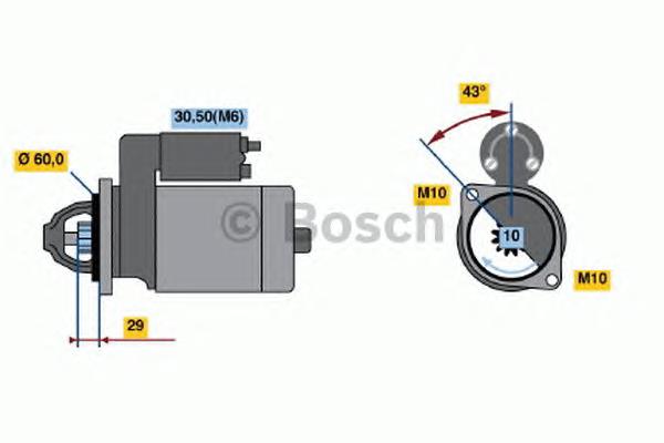 Rozrusznik Bosch 1986S00678 cena, od 129,40 USD