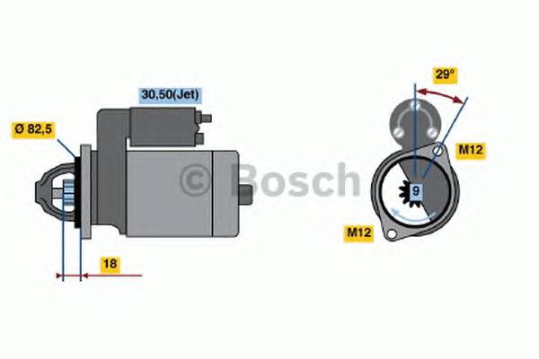 Rozrusznik Bosch 0001109064