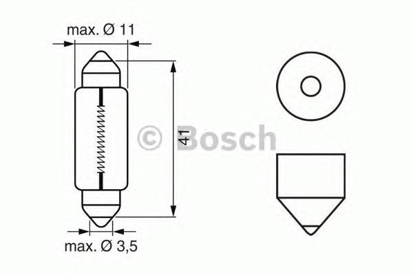 1 987 302 521 Bosch żarówka oświetlenia wnętrza/kabiny