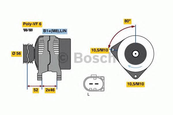 Alternator Land Rover 6G9N10300YC cena, od 119,18 USD