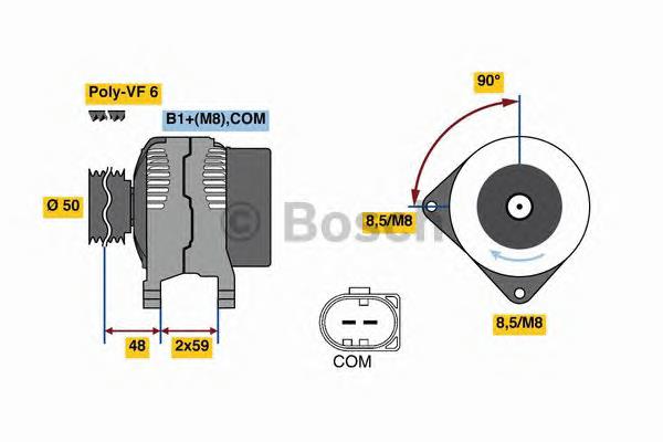 Alternator VOLKSWAGEN Passat (A32, A33, B7)