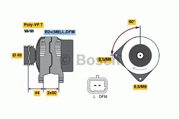 Alternator 4434149 Opel