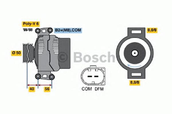 Alternator A000906110288 Mercedes