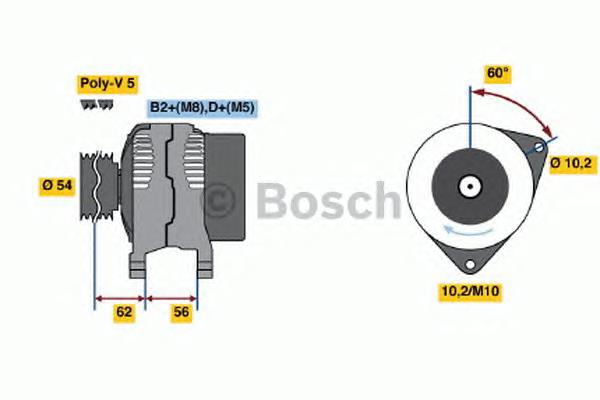 0 986 047 280 Bosch alternator