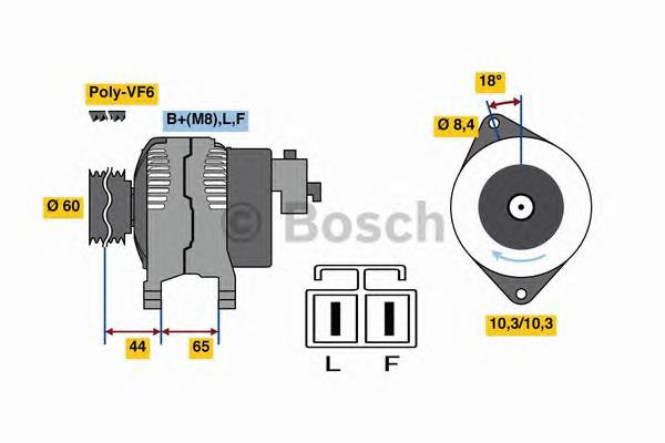 0986048301 Bosch Alternator