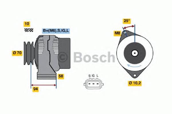 Alternator Toyota 2706067110
