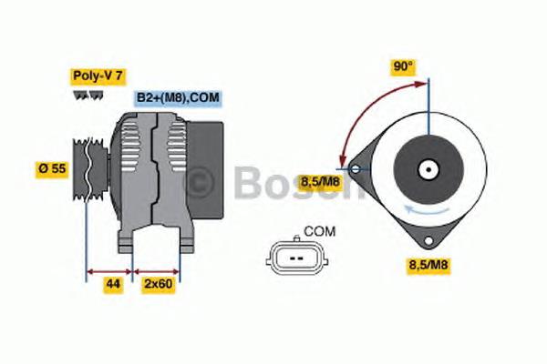 90AH Renault (RVI) Alternator