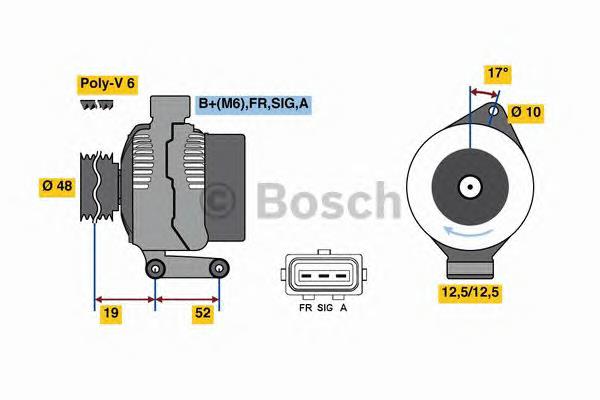 Do koszyka MS1022118354 Ford Alternator
