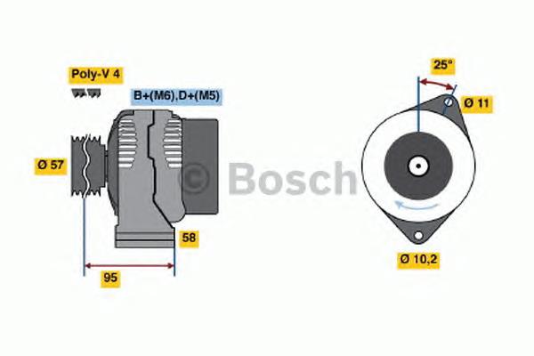 Do koszyka 2801V005000000 Mercedes Alternator