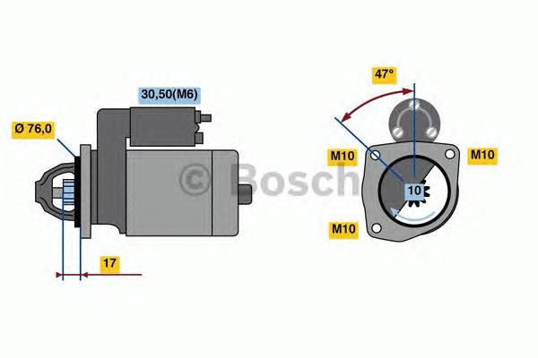 0986022840 Bosch Rozrusznik
