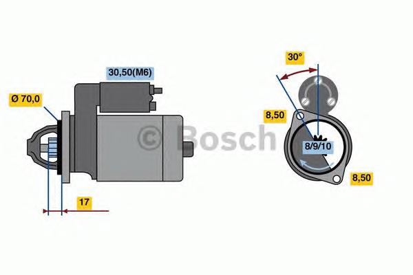 0986018570 Bosch Rozrusznik