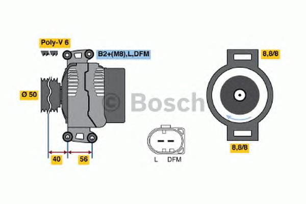0986045420 Bosch Alternator