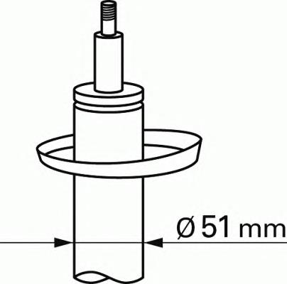 313681 Sachs Amortyzator przedni prawy