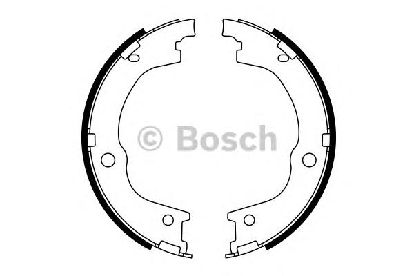 0986487780 Bosch klocki hamulca ręcznego