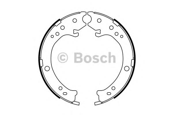 0986487765 Bosch klocki hamulca ręcznego