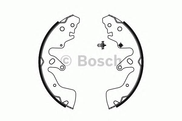 0986487756 Bosch klocki hamulcowe tylne bębnowe