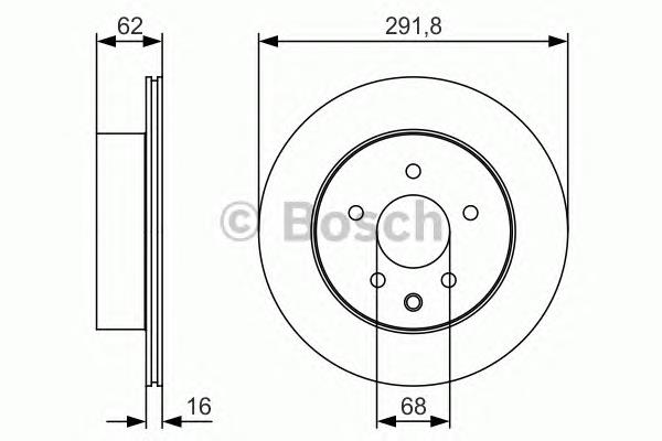 0986479S31 Bosch tarcza hamulcowa tylna