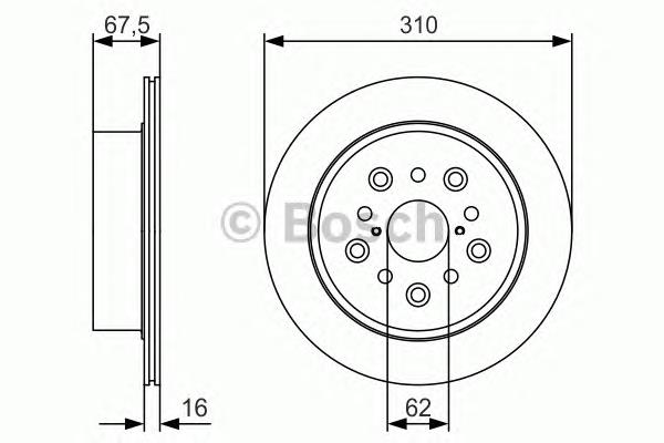 4243150070 Toyota Tarcza hamulcowa tylna