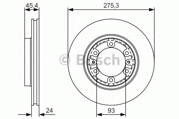 Do koszyka 581294A020 Hyundai/Kia Tarcza hamulcowa przednia