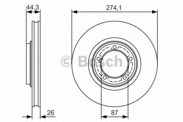 0986479S79 Bosch tarcza hamulcowa przednia