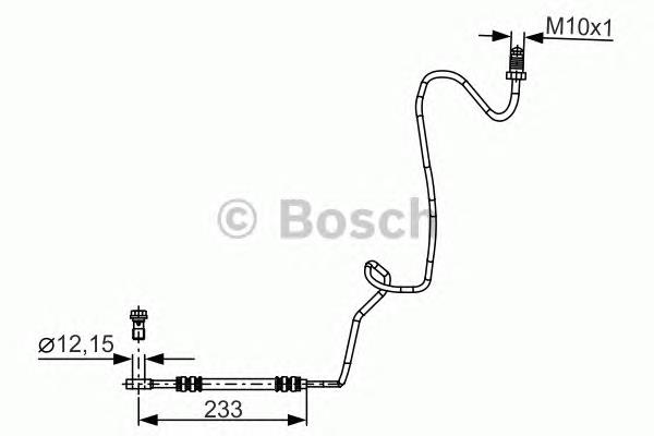 Przewód hamulcowy tylny prawy 1987481339 Bosch