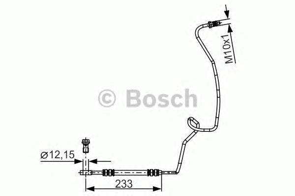 Przewód hamulcowy tylny lewy Bosch 1987481338 cena, od 22,74 USD