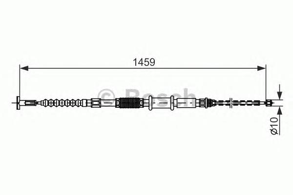 7773019 Fiat/Alfa/Lancia linka hamulca ręcznego tylna prawa