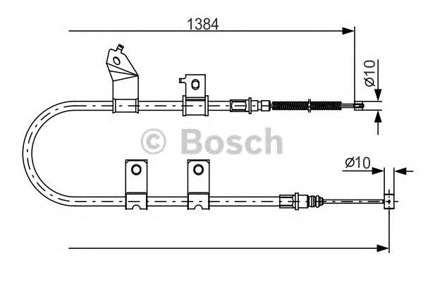 1987482082 Bosch linka hamulca ręcznego tylna lewa