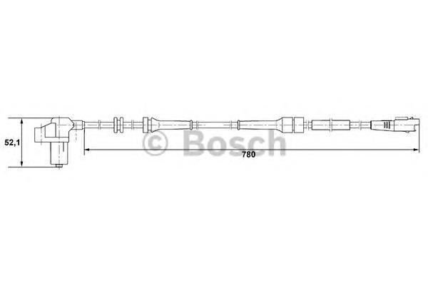 Czujnik ABS przedni 0265006730 Bosch