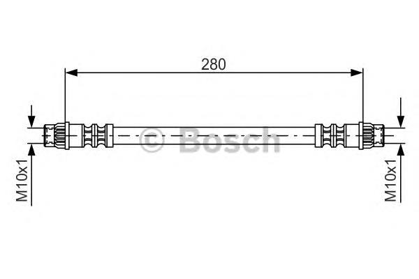 1987476517 Bosch przewód hamulcowy tylny