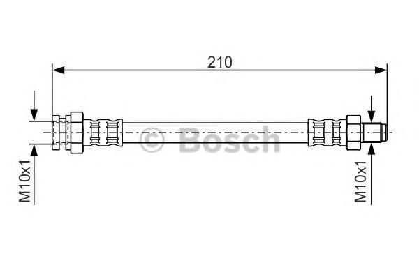 1987476502 Bosch przewód hamulcowy przedni