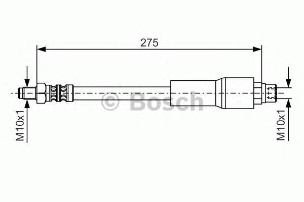 1987476649 Bosch przewód hamulcowy tylny