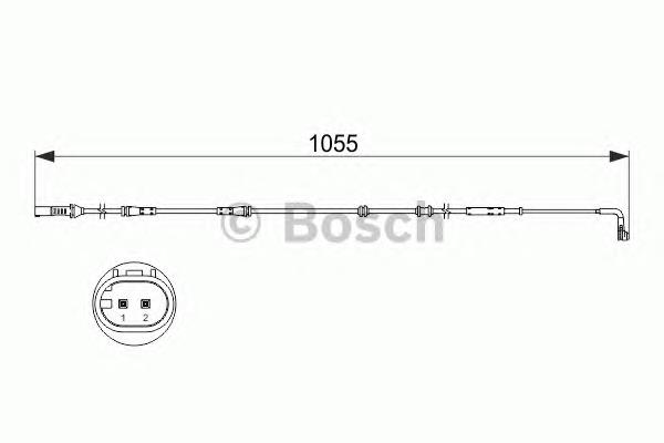 1 987 473 507 Bosch czujnik zużycia klocków hamulcowych tylny