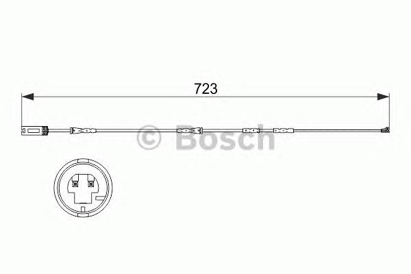 1 987 473 514 Bosch czujnik zużycia klocków hamulcowych przedni