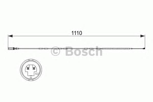 1987473515 Bosch czujnik zużycia klocków hamulcowych tylny