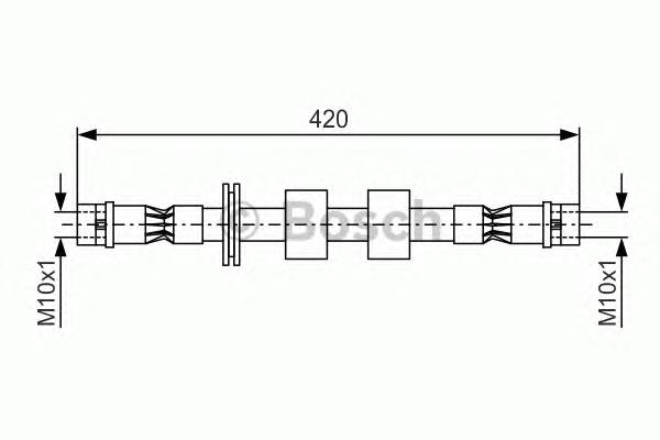 1987476414 Bosch przewód hamulcowy przedni